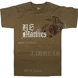 Vintage Brown U.S. Marines Globe and Anchor T-Shirt