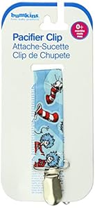 Bumkins Pacifier Clip, Cat In The Hat