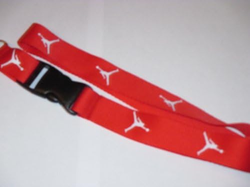 Lanyard JORDAN RED WHITE Key Chain Holder Us Seller