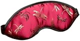 DreamTime Sweet Dreams Sleep Mask, Cranberry Brocade Dragonflies
