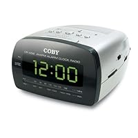 COBY CR-A58 SVR Big LED Digital AM/FM Alarm Clock Radio