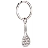Balvi - Porte-clefs raquette brillant zinc