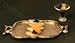 Miniature Martini with Toast and Cavier on a Silver Tray