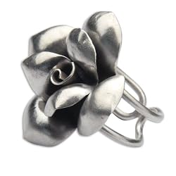 Sterling Silver Floral Ring Valentines Day Gift US Size 4