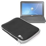 Durable Black Neoprene Laptop Case For Dell Inspiron Mini 1018 By DURAGADGET