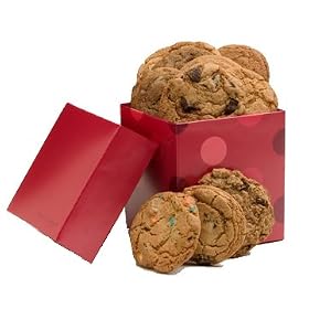 Geoff & Drew's Gift Box of 12 Fresh Baked Cookies - 4 Flavors