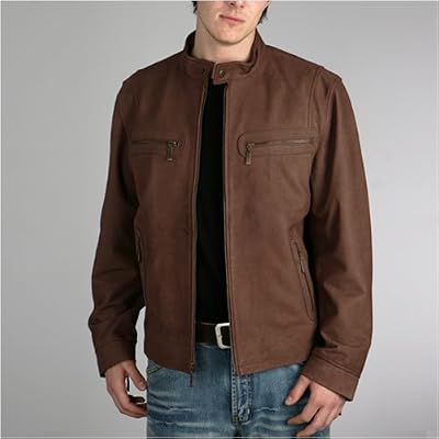 Leather Motorcycle Jacket - Men's Cowhide Leather Motorcycle Jacket