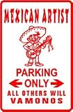 MEXICAN ARTIST PARKING dance hat music sign