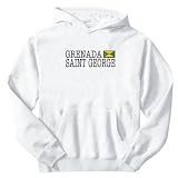 Sweatshirt White Elegant Flag  Saint George  Grenada City