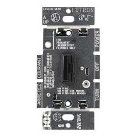 Click here to buy Lutron CN-600PH-BL Ceana Single Pole 600W Preset Dimmer, Black by Lutron.