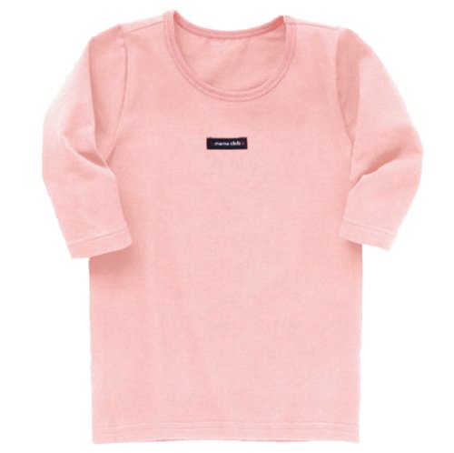 mama club 7分袖Tシャツ 80CM ピンク ストレッチ天竺起毛 M55816