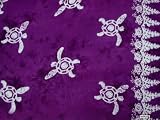 PURPLE / WHITE TURTLES SARONG