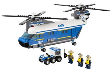 Lego City Heavy-Lift Police Helicopter - 4439