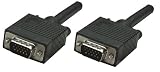 Manhattan SVGA Monitorkabel (HD15 Stecker auf HD15 Stecker) 20 m schwarz
