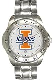 Illinois Fighting Illini Mens Sports Steel Watch