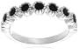 10k White or Yellow Gold Black Diamond Ring (3/4 cttw)