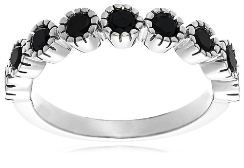 10k Choice of White or Yellow Gold Black Diamond Ring (3/4 cttw)