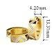 Pugster Golden Hoop Earringsgs image 1