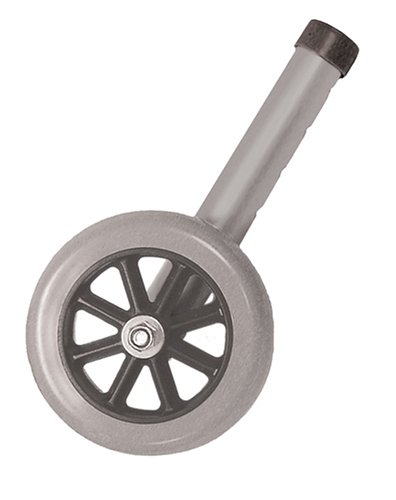 Duro-Med 5 Non-Swivel Walker Wheels, Silver