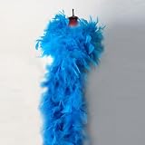 Turquoise Feather Chandelle Boa for party, art, craft