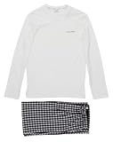 Pyjama Blanc Et Noir