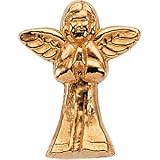14k Yellow Gold Praying Angel Lapel Pin 12x10mm - JewelryWeb