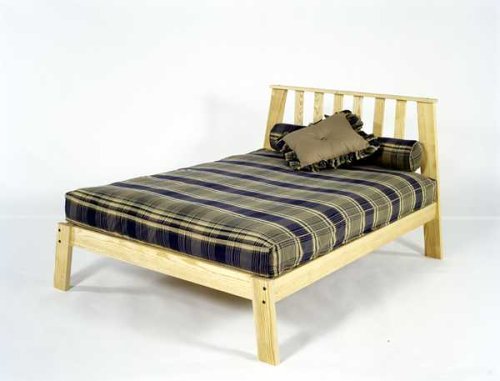 Skyy Platform Bed - Clean, Unfinished, Chemical Free Pine - Made in USA - Solid Wood