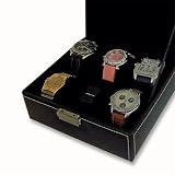 Edle Uhrenbox f�r 6 Uhren Uhrenschatulle Uhrenkasten Uhrenkoffer