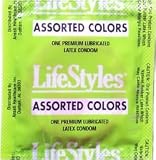 LIFESTYLES LATEX CONDOMS ASSORTED COLORS 3/PK