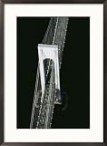 Aerial view looking straight down at a section of the bridge Subject Framed Art Poster Print by Robert Madden, 21x29