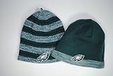 Philadelphia Eagles Reebok Green Reversible Knit Beanie Cap