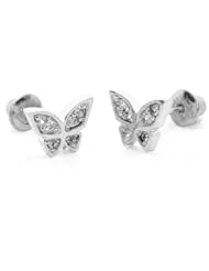 14k Gold Plated 925 Silver Baby Butterfly Children Screwback Earrings Baby, Toddler, Kids & Children