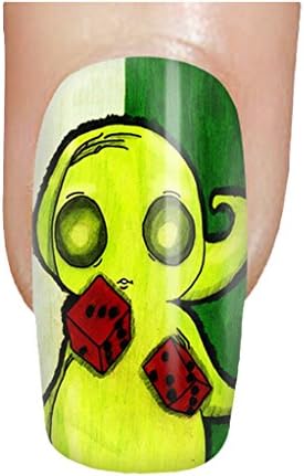 Fashionable Plastic Nail Decals with Special Oogie Boogie Theme