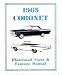 1965 DODGE CORONET Facts Features Sales Brochure Book