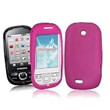 MODACCESS SAMSUNG GT-I5500 GALAXY 5 / EUROPA LUXURY SOFT SILICONE SILICON CASE COVER POUCH SKIN PINK + FREE SCREEN PROTECTOR