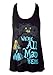 Sidecca Alice in Wonderland We're All Mad Here Muscle Tank-Black-Medium