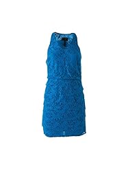 Petite Above the Knee Sleeveless Lace Mini Dress 