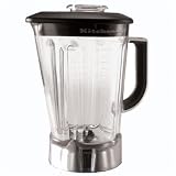 Review KitchenAid  / Kitchenaid KSB56POB 56-oz plastic blender jar, black lid.