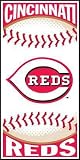 Cincinnati Reds Centerfield Beach Towel Set of 2