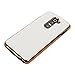 kwmobile Elegant and chic design chrome case for LG G2 in white gold with synthetic leather cover