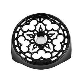 Le Creuset Enameled Cast-Iron 9-Inch Candle-Warming Trivet, Satin Black by Le Creuset