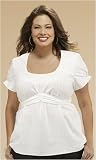 Plus Size Emma Embroidered Scoopneck Top