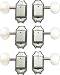 Kluson 3x3 Nickel Tuning Machines with Plastic Buttons for Acoustic or Electric Guitar