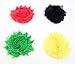 Cloris Shabby Chiffon Fabric Flowers WITHOUT Clips Assorted Colors (14 Pack)