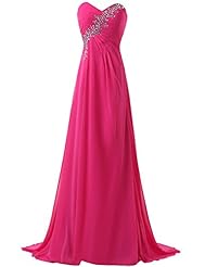 Strapless Ruched Beaded Acrylic/Chiffon/Satin Sweetheart Evening Dress/Prom Dress/Wedding Party Dress 