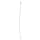 Qosina 11599 Nylon Bristles Instrument Cleaning Brush with Stainless Steel Handle, 0.12" Tip Diameter, 12" Length (Pack of 25)