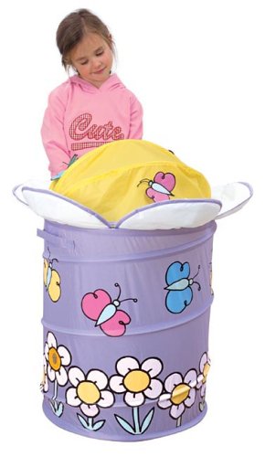 Childrens Toyshop  Toys : Flowers & Butterflies Drum Pop Tidy