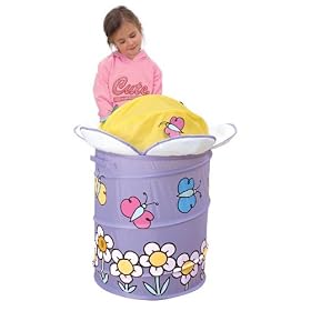 Flowers & Butterflies Drum Pop Tidy