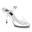 4 Inch Sexy High Heel Shoes Clear Strap Stiletto Heel Ankle Strap
