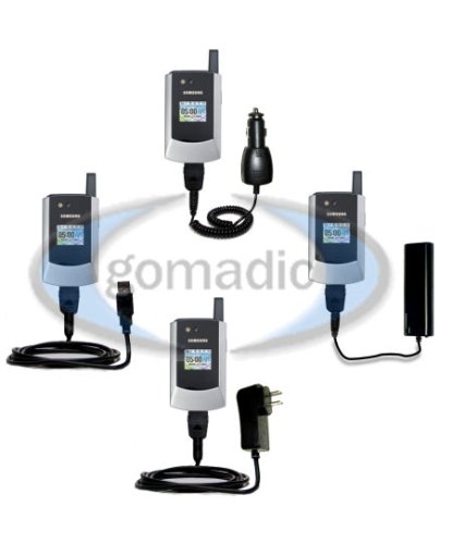Samsung SCH-A790 Car Auto Charger Wall AC Power Battery Backup USB Sync Charge Road Warrior Kit w/ Tip Exchange - Gomadic Brand Samsung SCH-A790 Car Auto Charger Wall AC Power Battery Backup USB Sync Charge Road Warrior Kit w/ Tip Exchange - Gomadic Brand